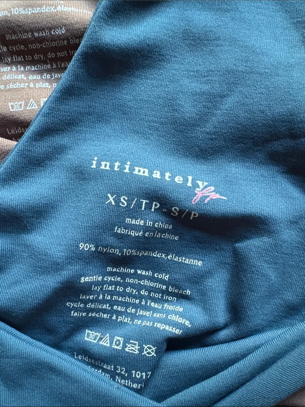 Intimately FP Round Two Twisted Halter Bralette-set of 3(Black, Blue, and Taupe) - Picture 4 of 7